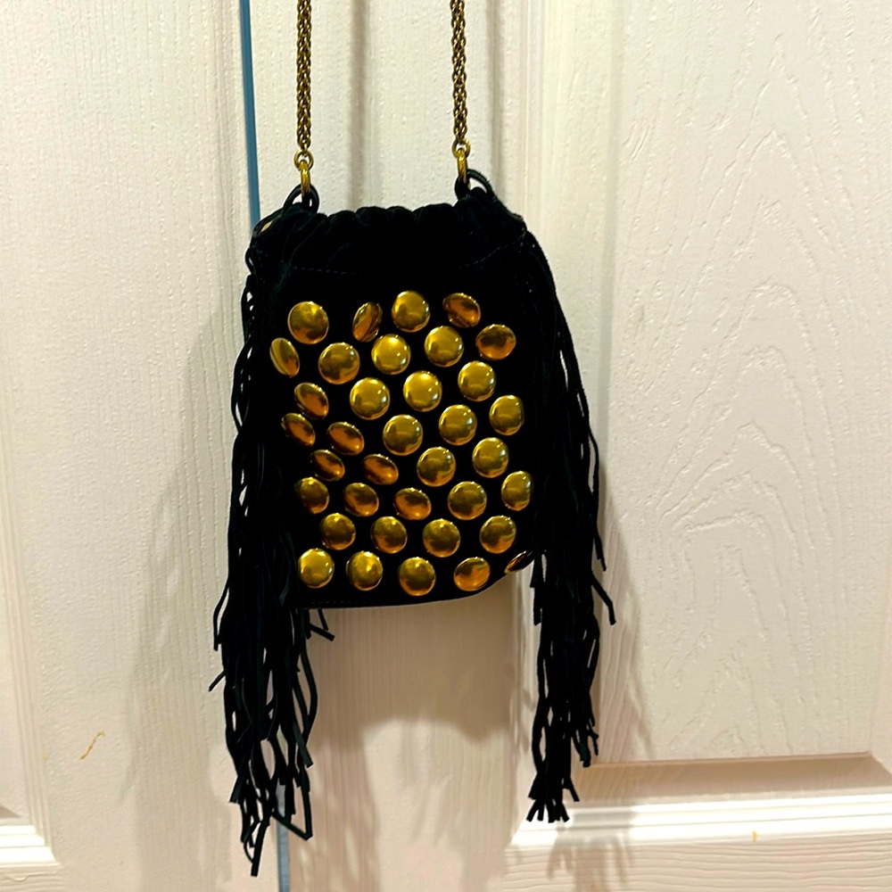 Like new Jerome Dreyfus fringe festival suede bag